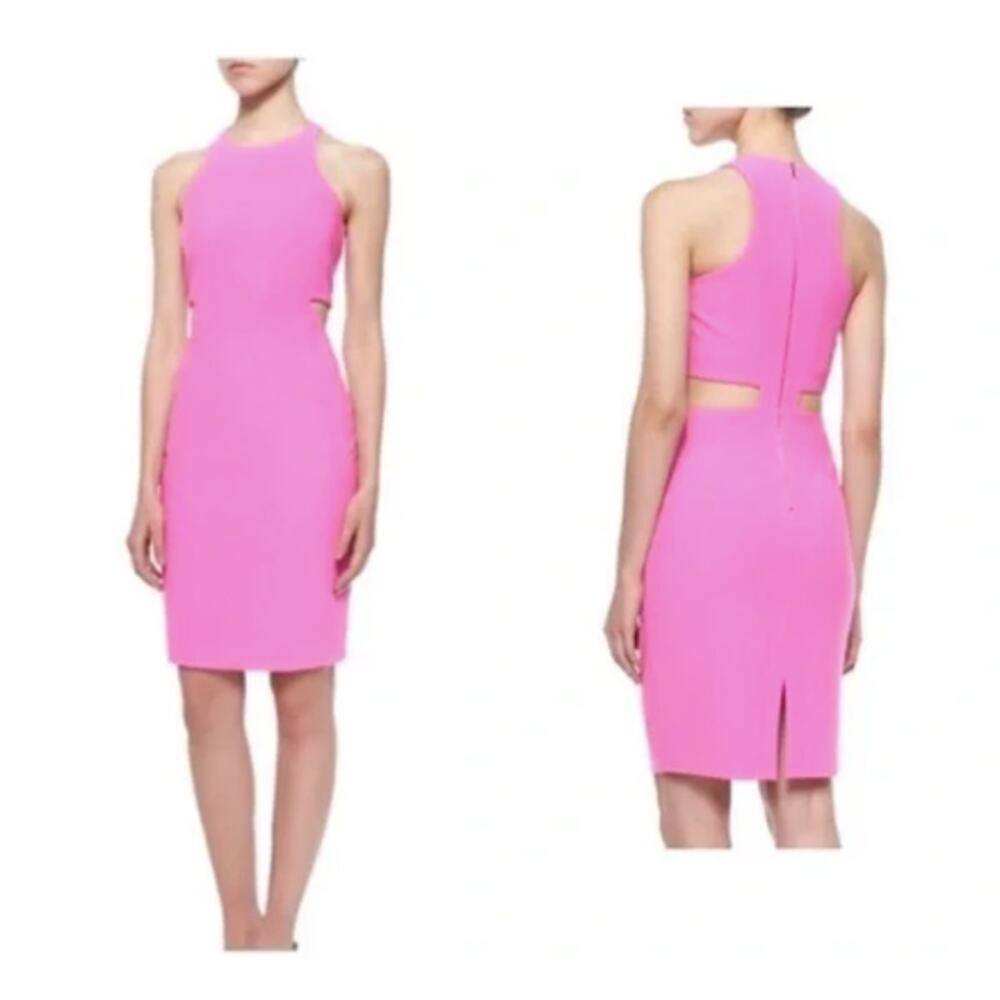 Elizabeth and James Lela Ponte Racerback Cutout Sheath Dress Women’s Pink Size 4